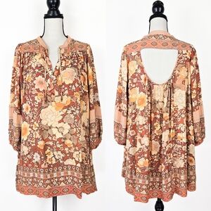 GUC Spell Amethyst Keyhole Smock Mini Dress